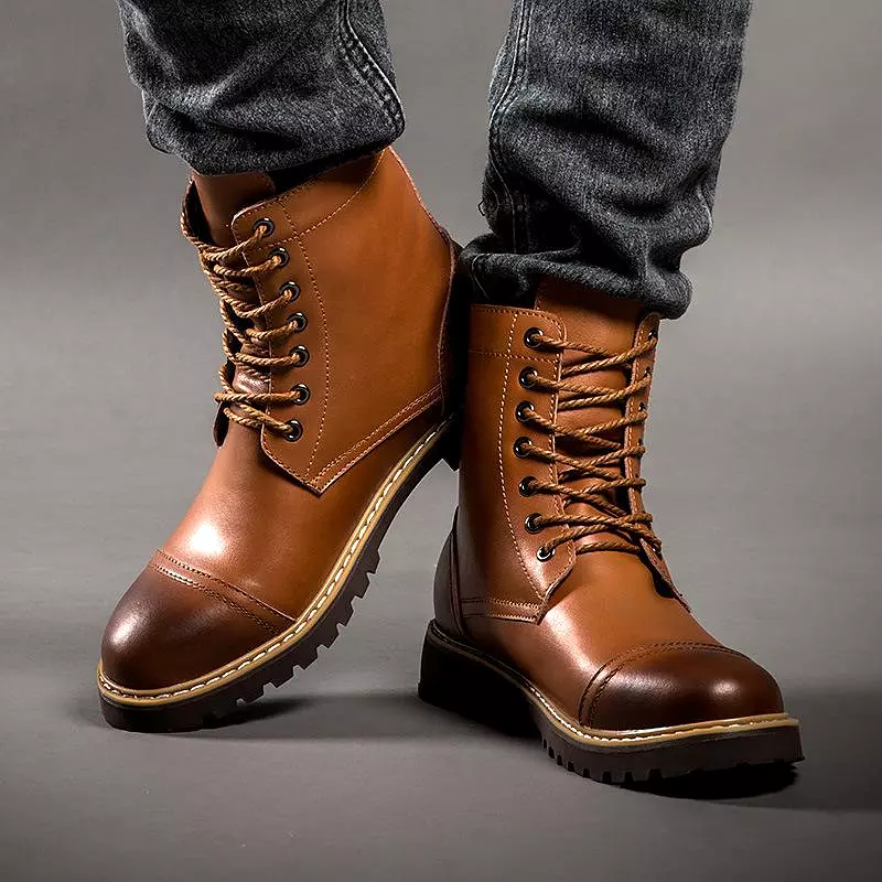 Casual Leather Boots for Men