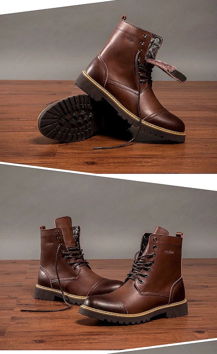 Casual Leather Boots for Men