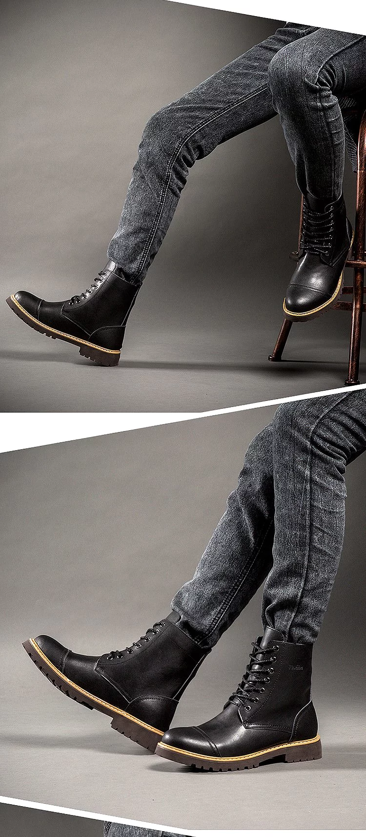 Casual Leather Boots for Men