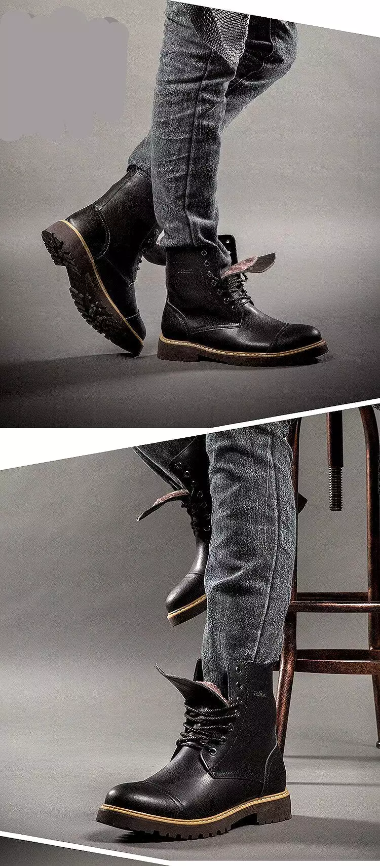 Casual Leather Boots for Men