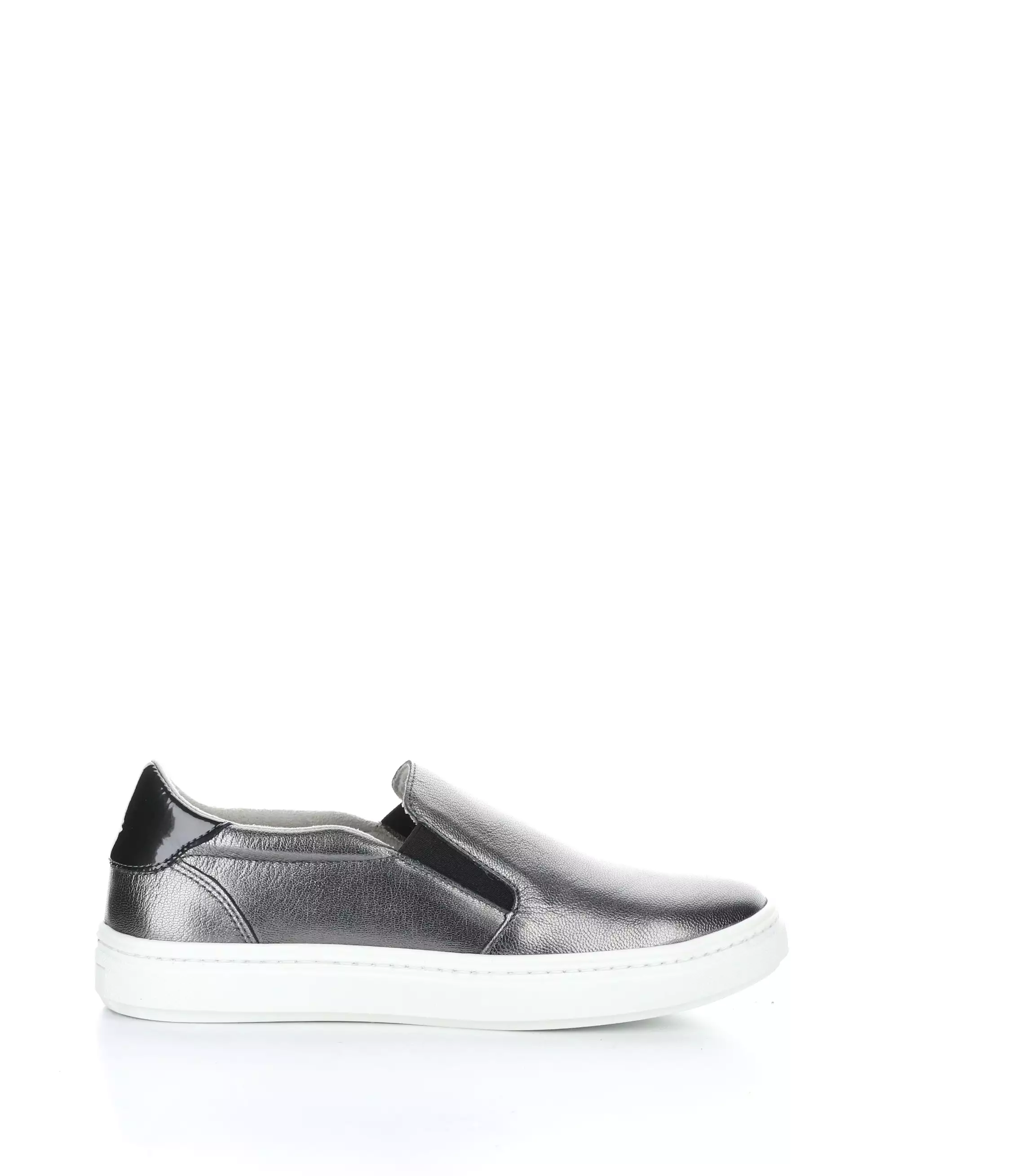 Chuska Nickel Grey Shoes - Elasticated