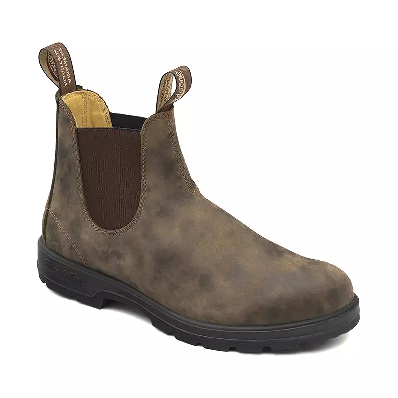 Classic Rustic Brown Chelsea Boots for Men