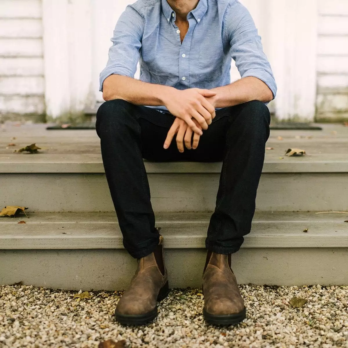 Classic Rustic Brown Chelsea Boots for Men