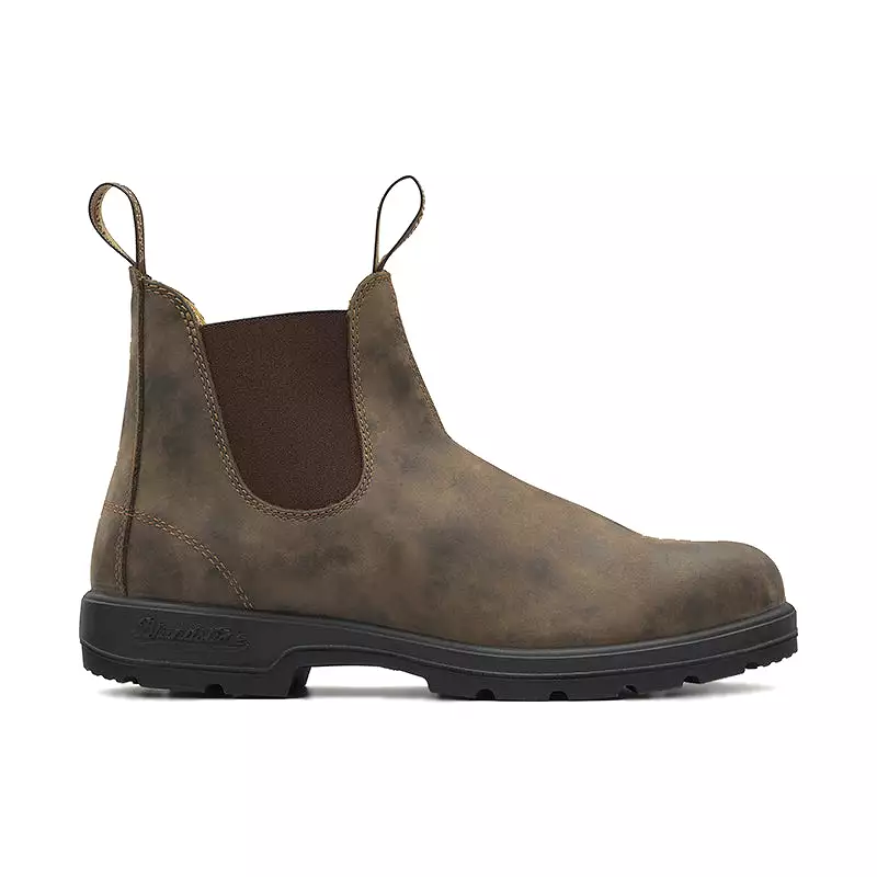 Classic Rustic Brown Chelsea Boots for Men