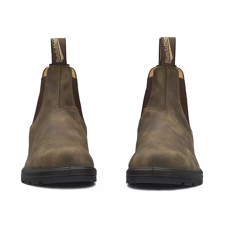 Classic Rustic Brown Chelsea Boots for Men