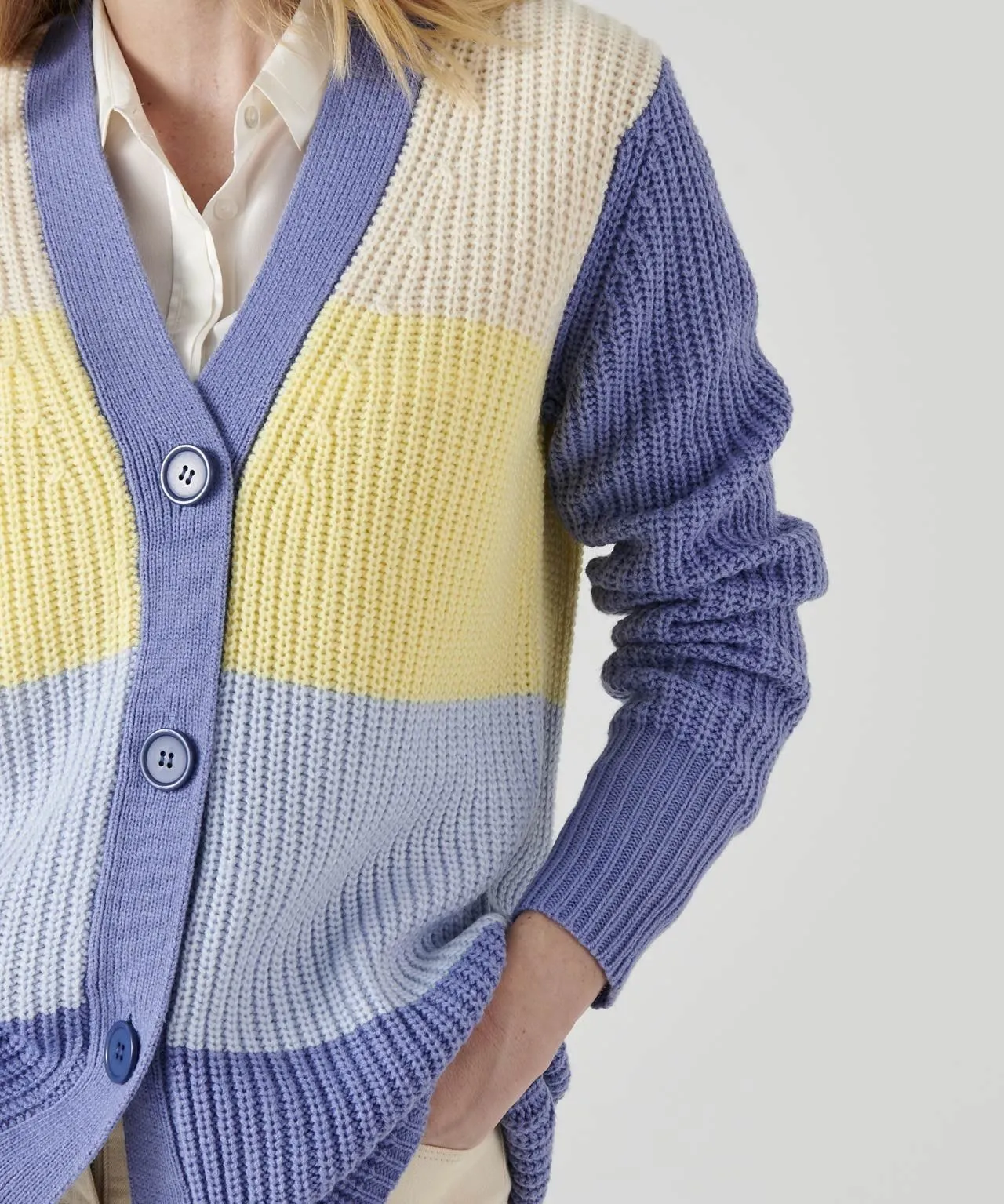 Color Block Cardigan