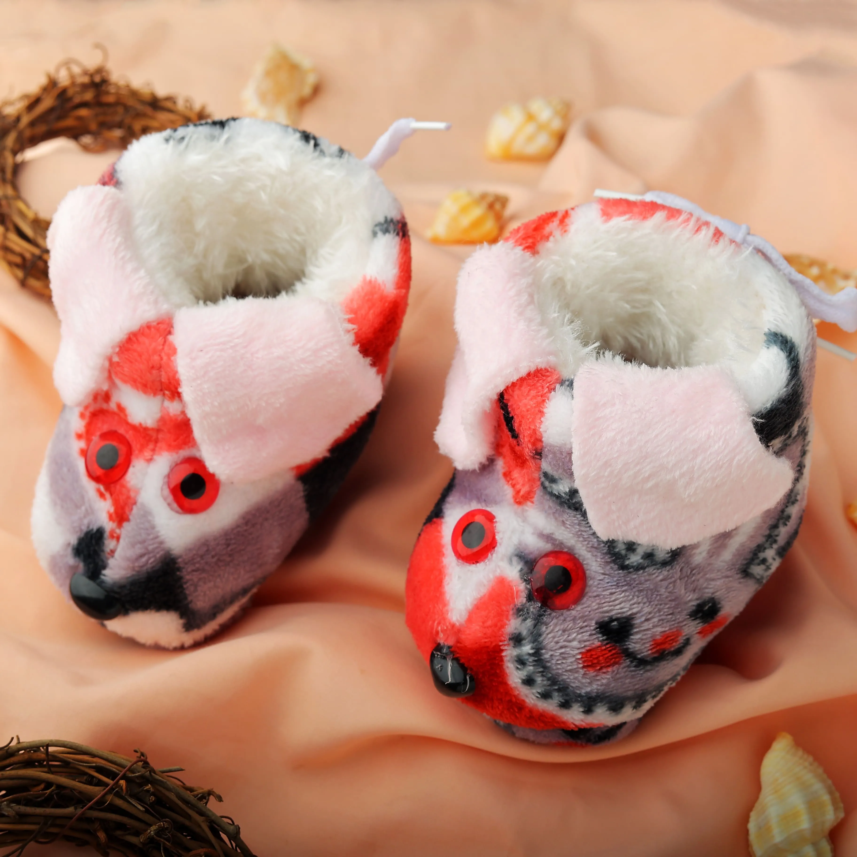 Combo of Infant Baby Puppy Booties (Quantity-2)