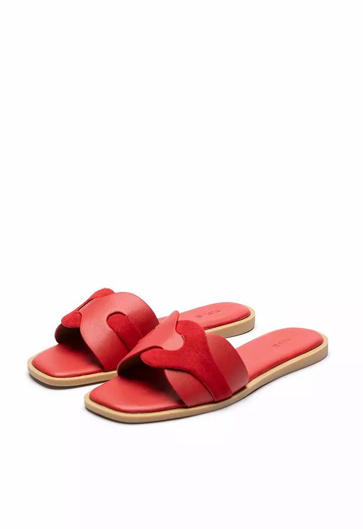 Contrast Slip On Sandals