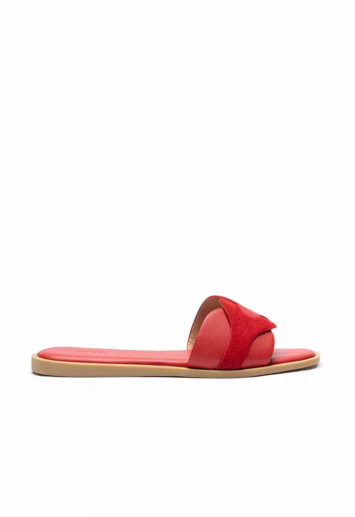 Contrast Slip On Sandals