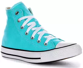 Converse All Star High Top Shoes - Cyan Blue