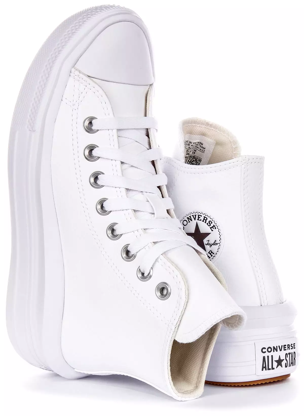 Converse Women's White Move Hi A04295C All Star Shoes