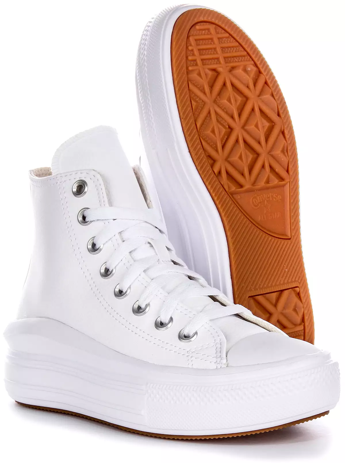 Converse Women's White Move Hi A04295C All Star Shoes