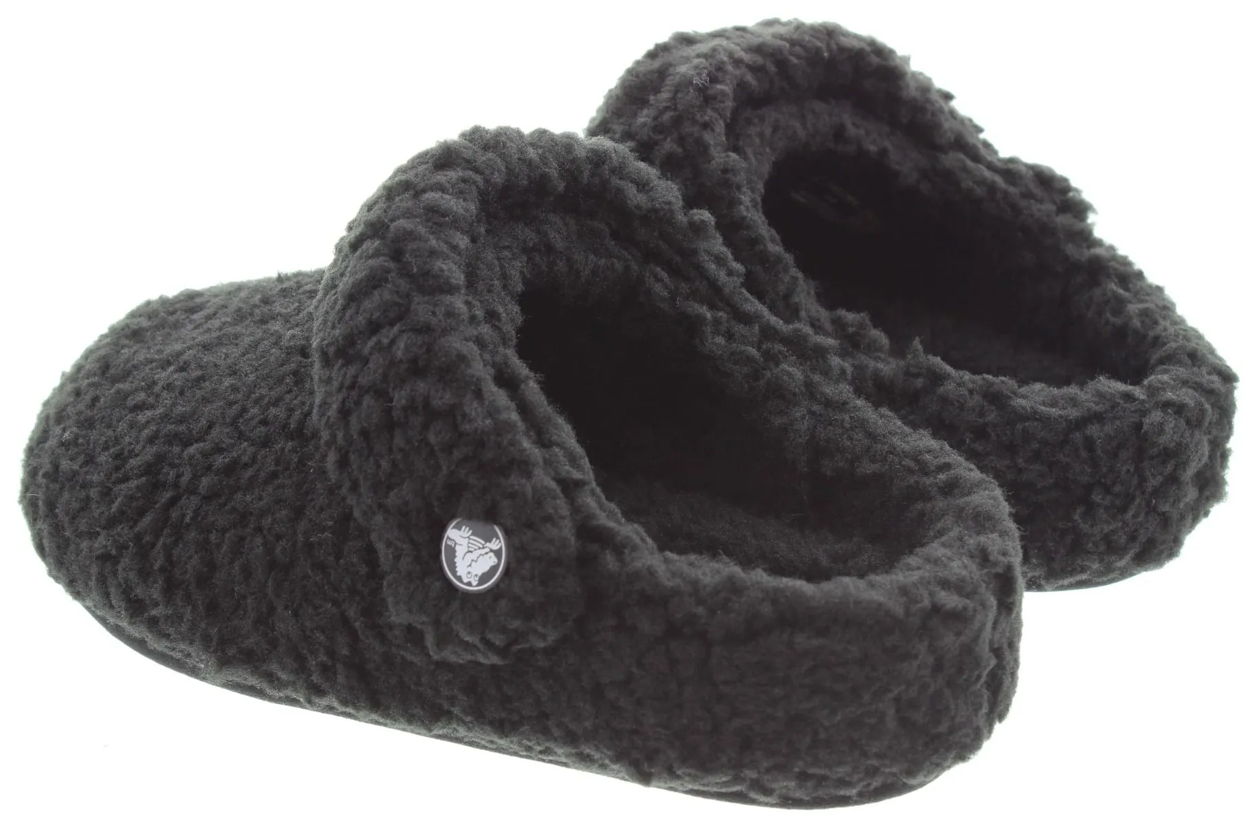 CROCS Kids Cozzzy Black Slippers