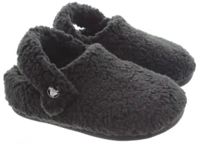 CROCS Kids Cozzzy Black Slippers