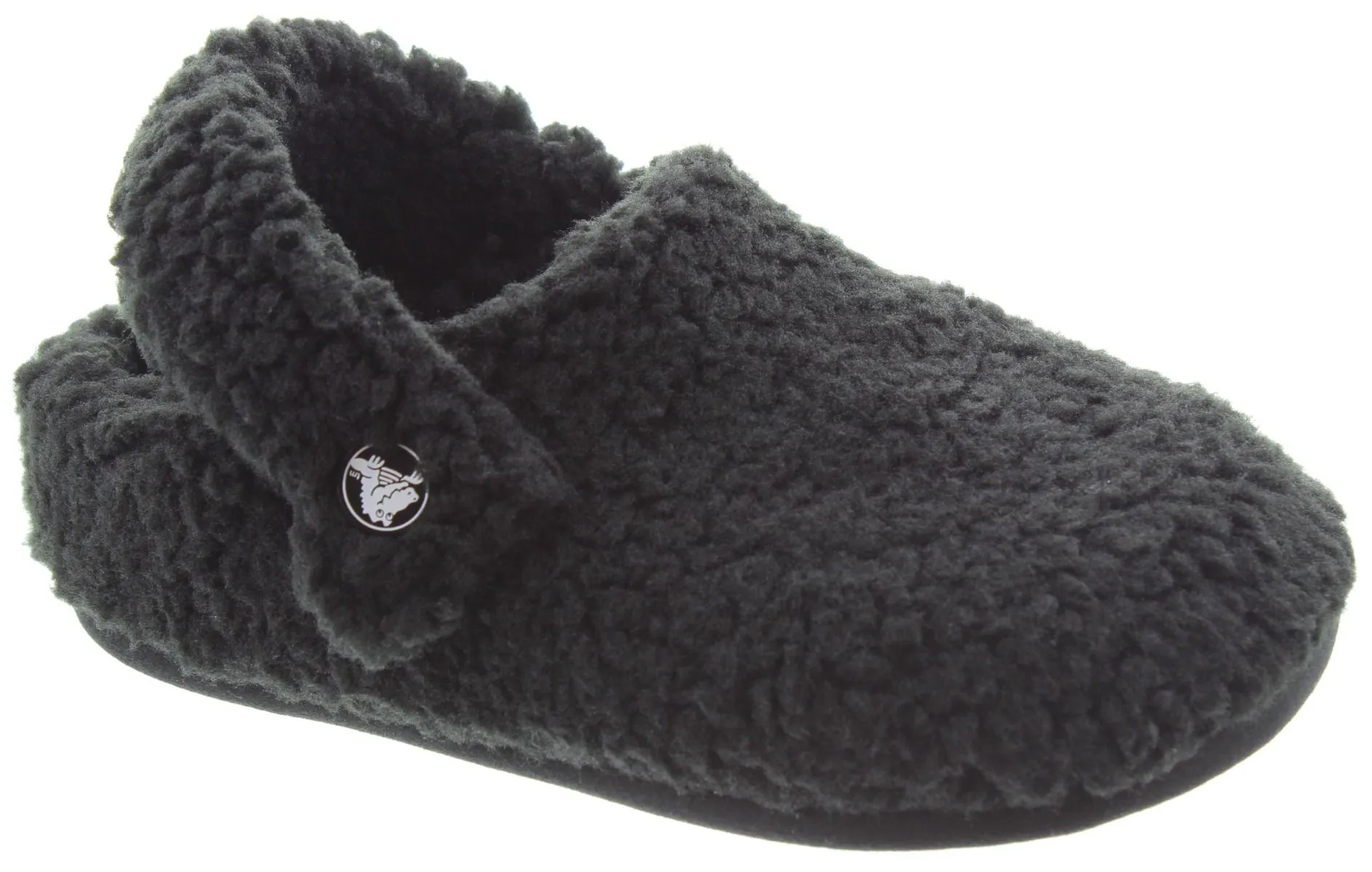 CROCS Kids Cozzzy Black Slippers