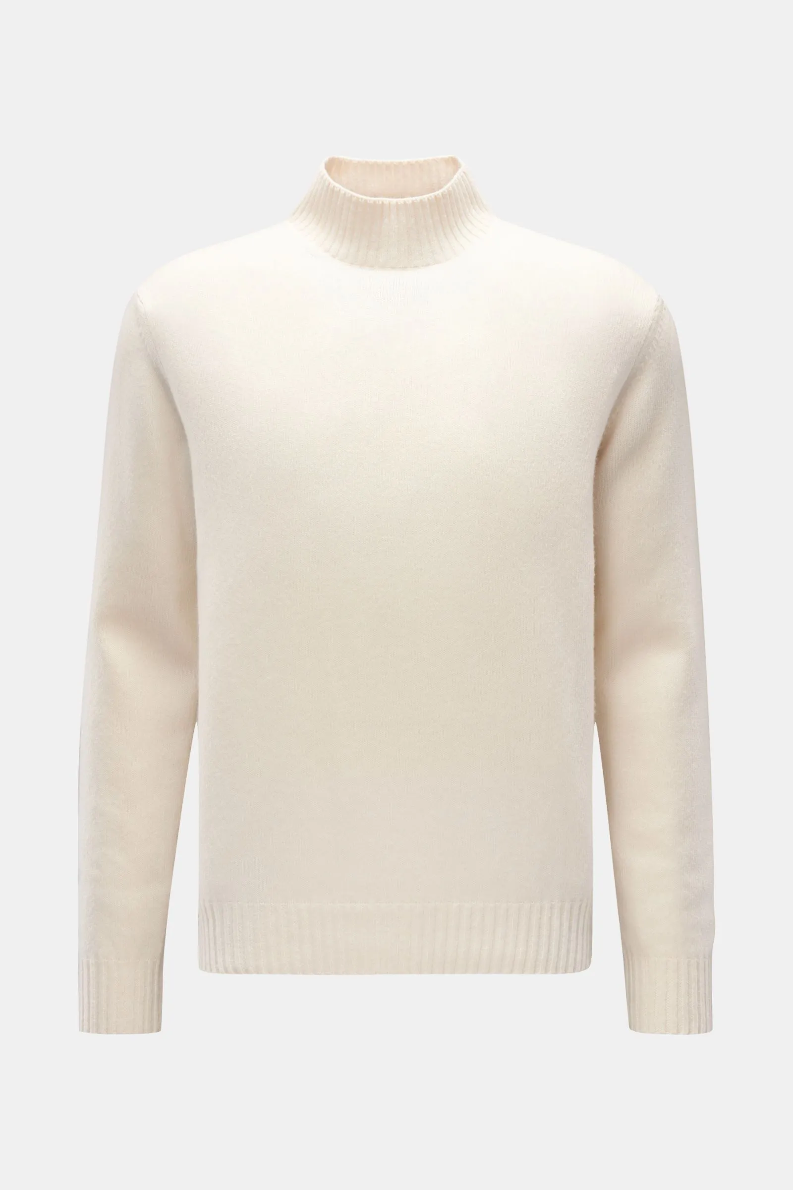 Cream turtleneck sweater by CRUCIANI