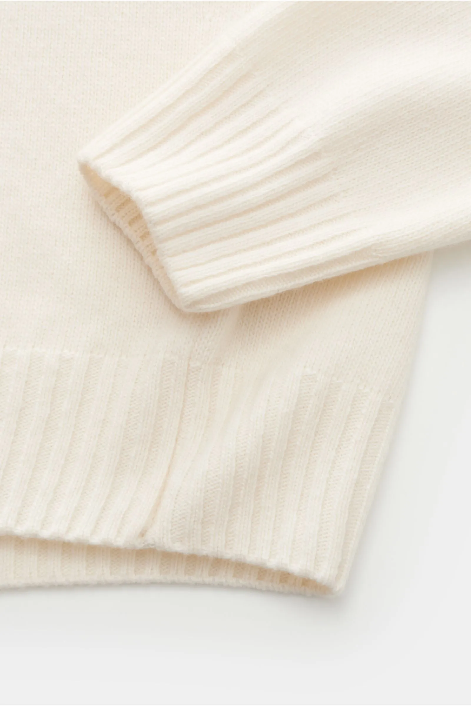 Cream turtleneck sweater by CRUCIANI