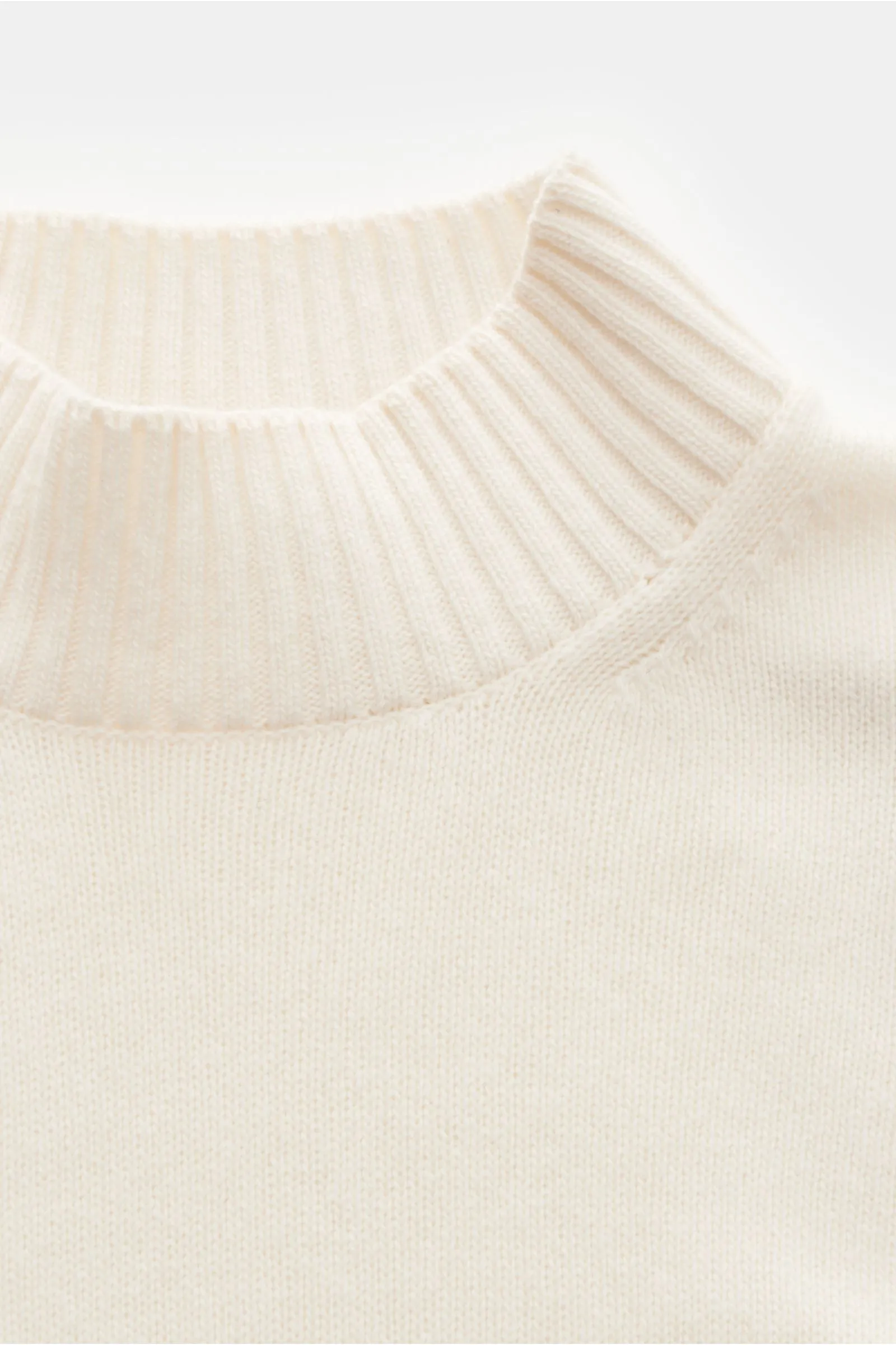 Cream turtleneck sweater by CRUCIANI