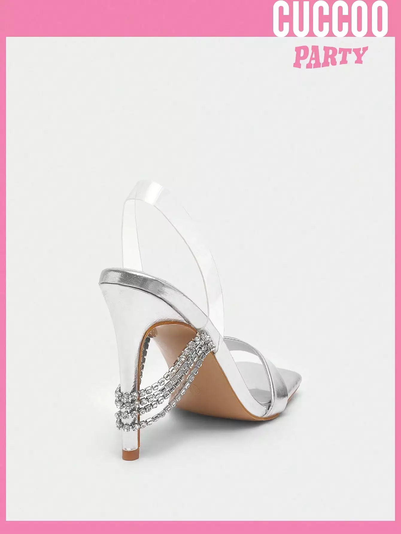 Crystal Decor Ankle Strap High Heel Sandals - Women's Spring/Summer Footwear.