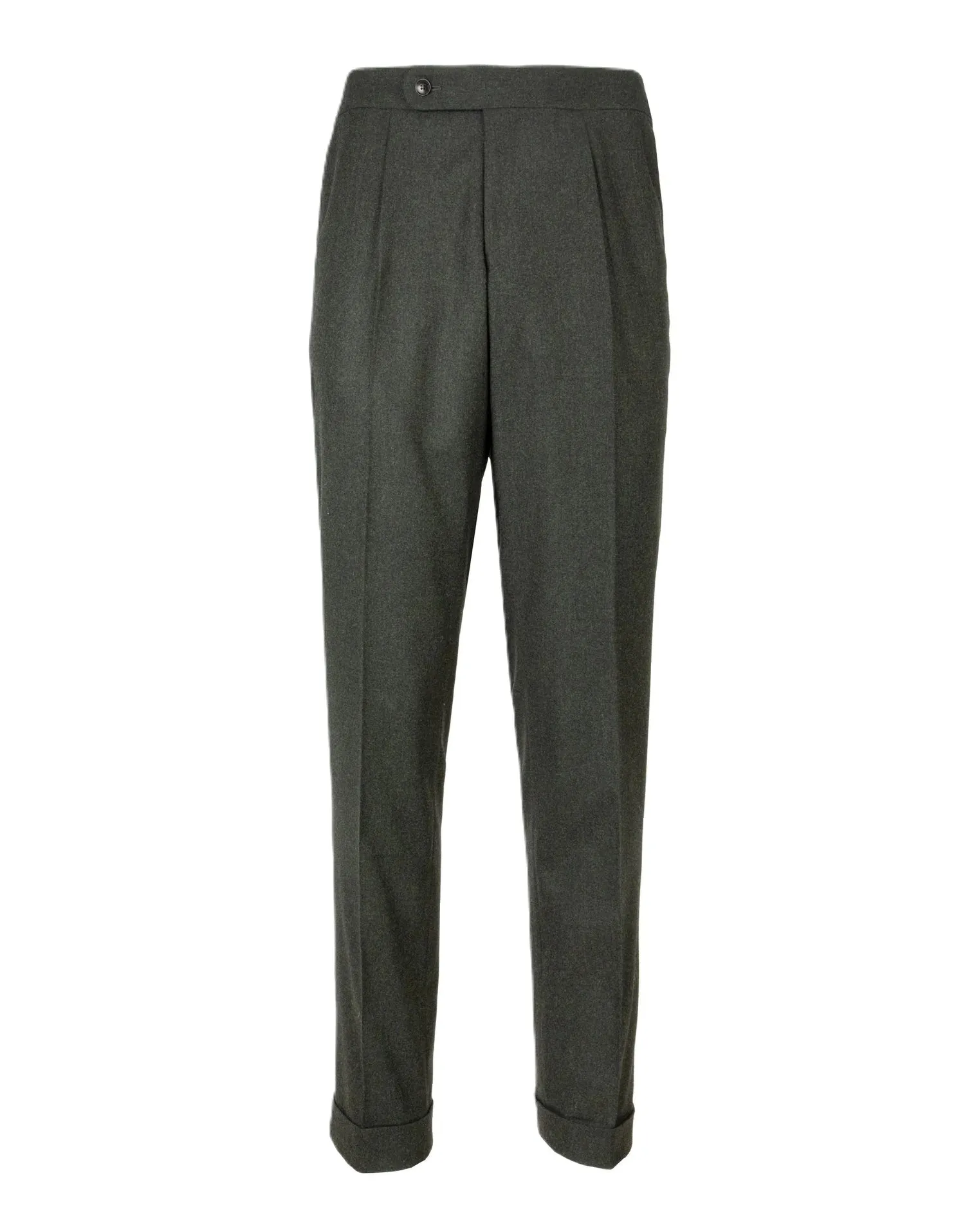 Dark Green Flannel Trouser - Rembrandt Evans