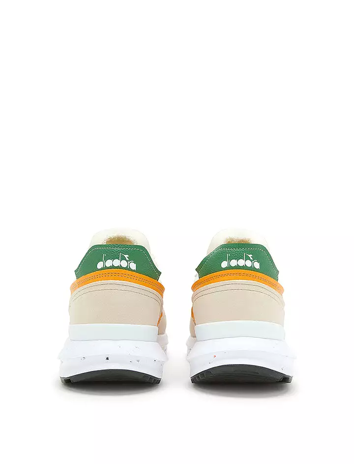 Diadora Women Kmaro 42 ACBC Trainers - Super White / Cadmium Yellow - Buy Now