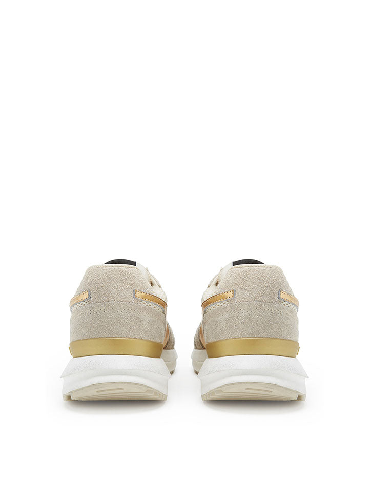 Diadora Women Kmaro 42 Metal Wax Trainers - Seedpearl/Oyster Gray