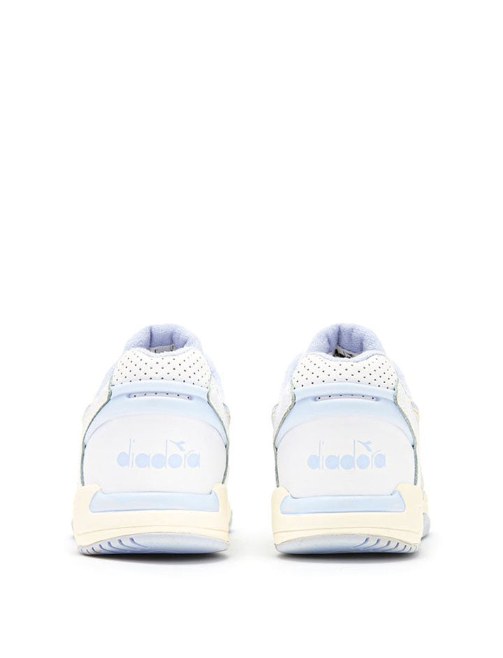 Diadora Women's White Xenon Blue Winner Trainers