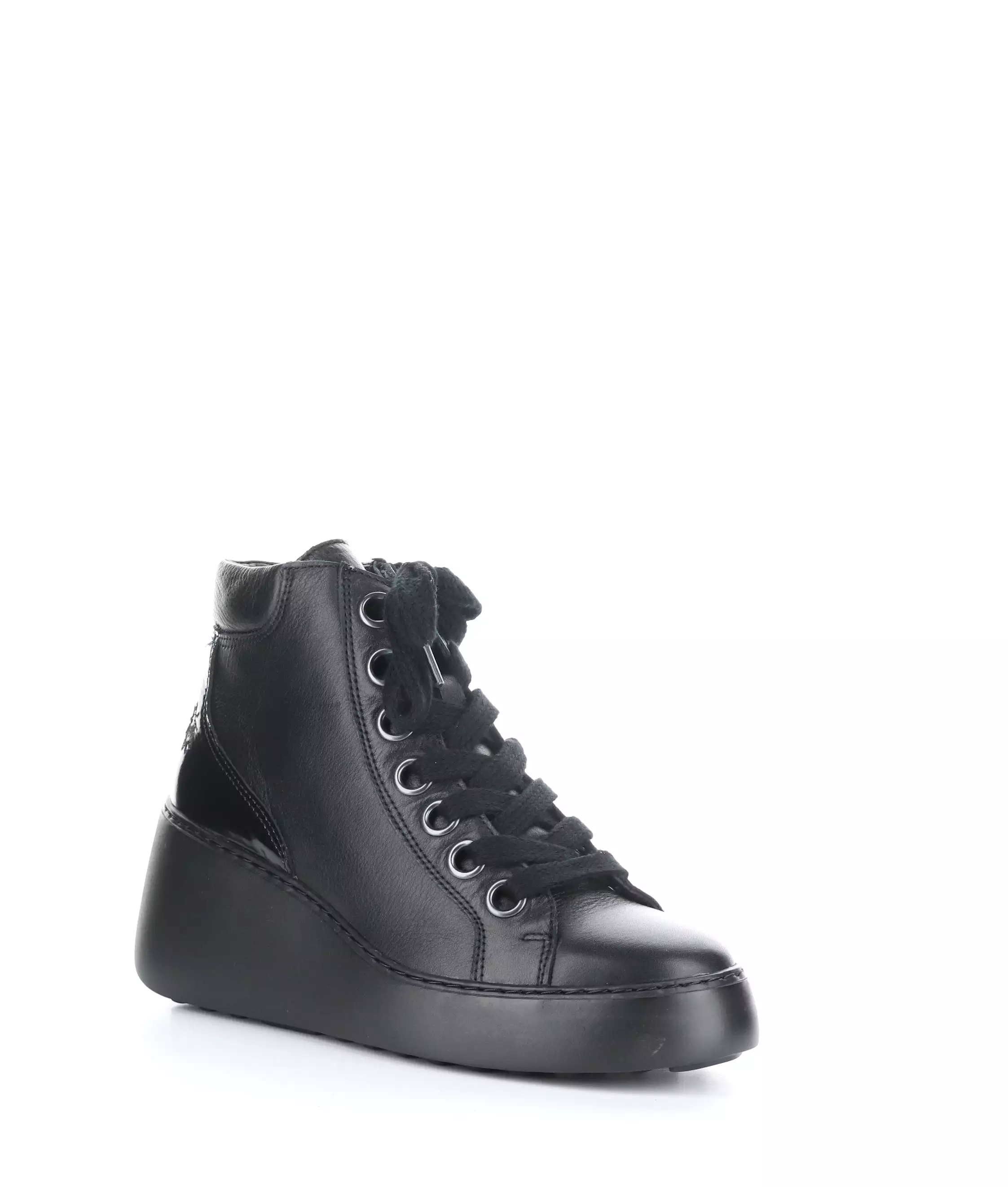 Dice 468 Fly 000 Black Hi-Top Sneakers