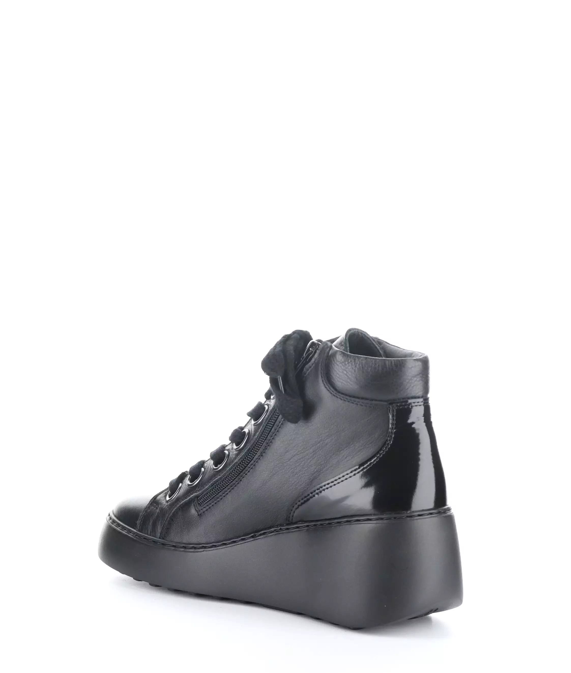 Dice 468 Fly 000 Black Hi-Top Sneakers