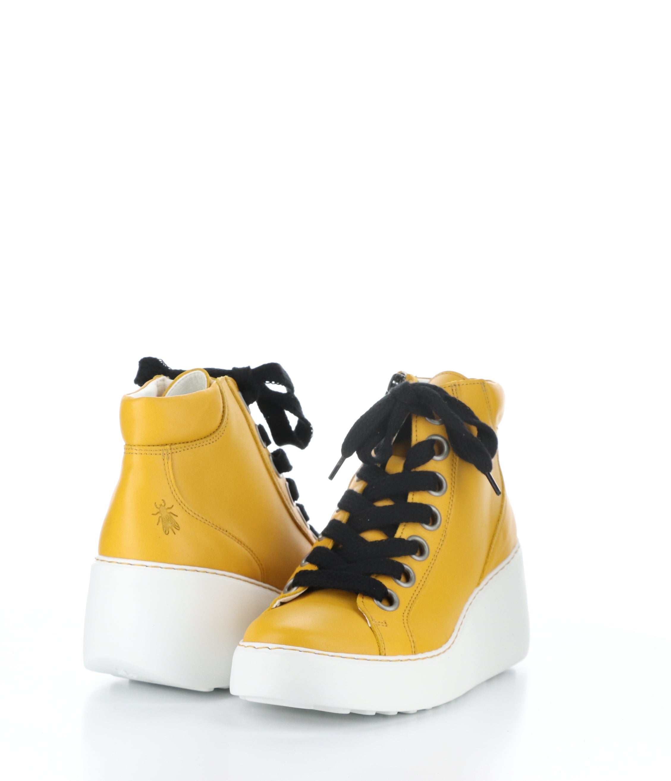 Dice 468 Fly 002 Mustard High-Top Sneakers.