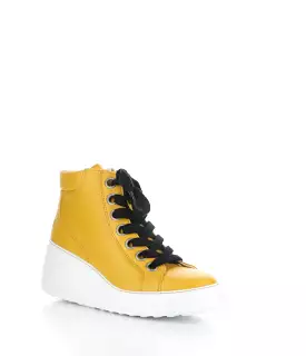 Dice 468 Fly 002 Mustard High-Top Sneakers.