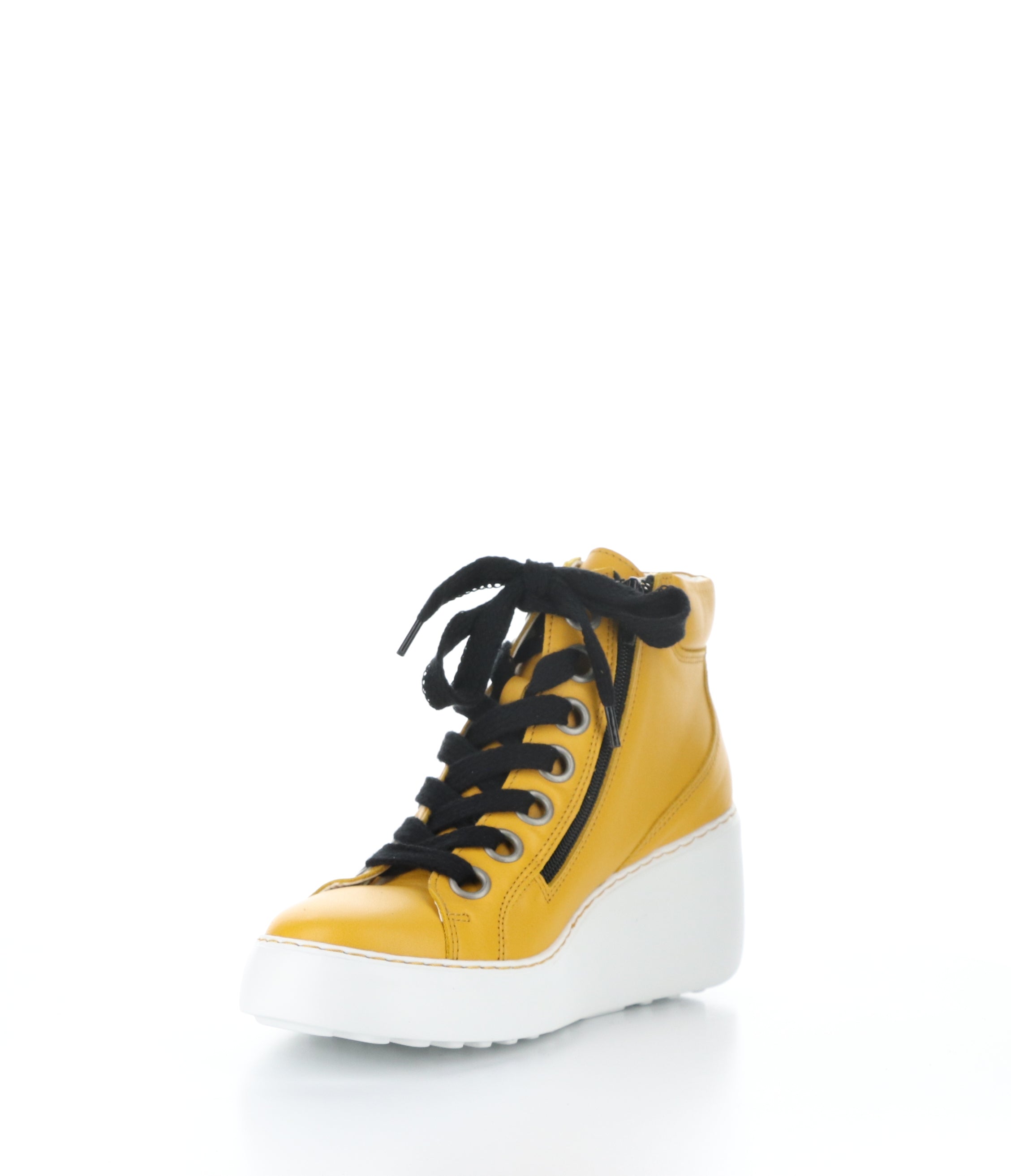 Dice 468 Fly 002 Mustard High-Top Sneakers.