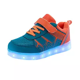 DoGeek Kids Light Up Shoes - Mesh Net Design - Boys and Girls - 7 Colors LED Light - Rechargeable - Choose Half Size Up.