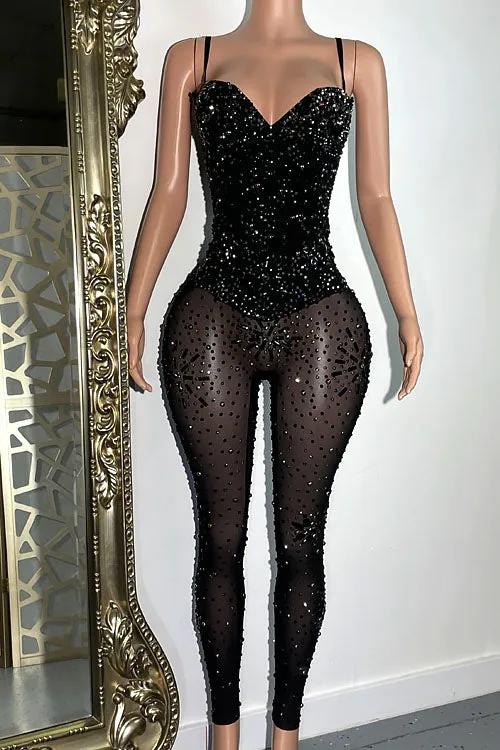 Dolly Diamante Bodysuit (Ready To Ship)