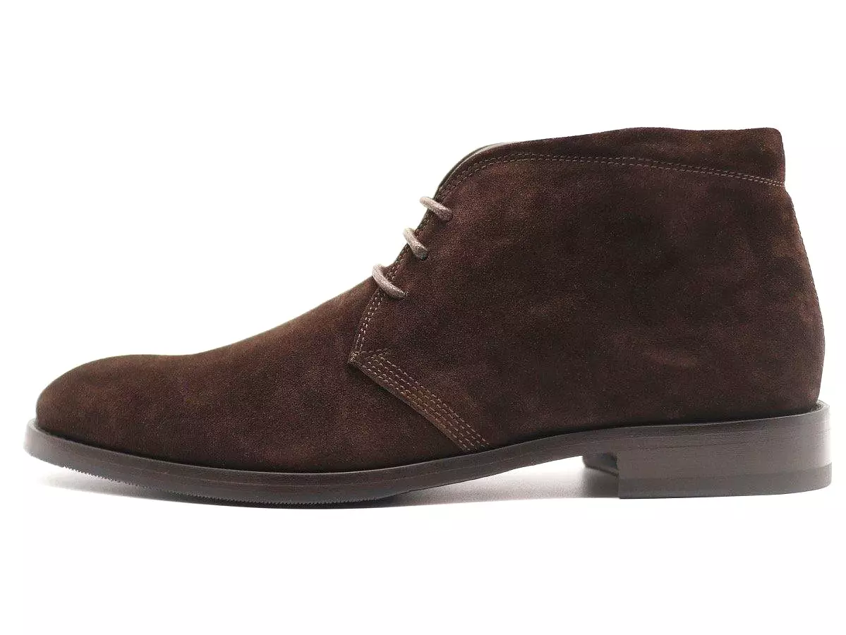 Duke Men's Dark Brown Calf Suede Chukka Boots