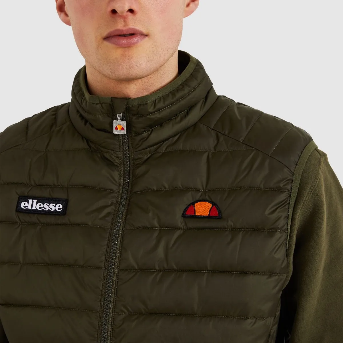 Ellesse Bardy Gilet Bodywarmer Quilt Khaki