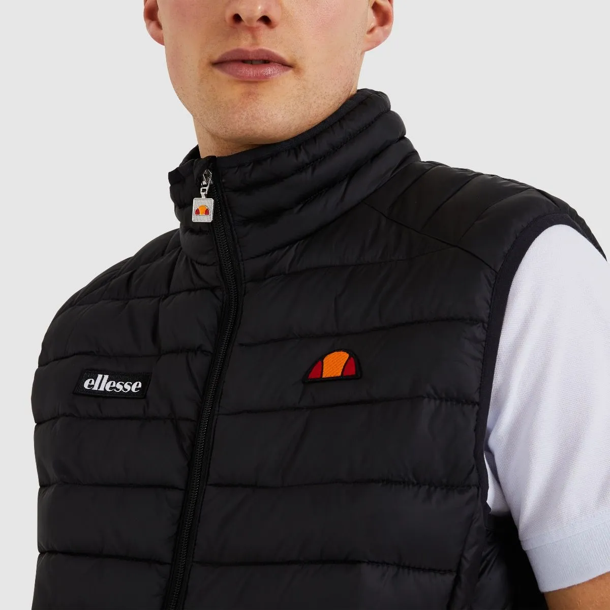 Ellesse Bardy Quilt Gilet Bodywarmer Black