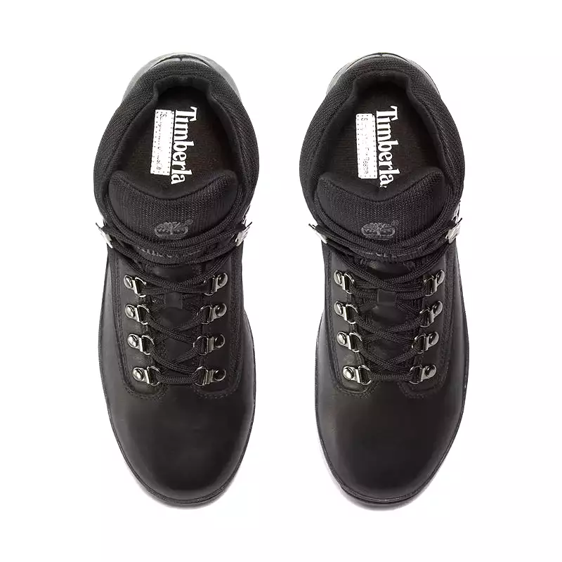 Euro Hiker Waterproof Black Nubuck for Men