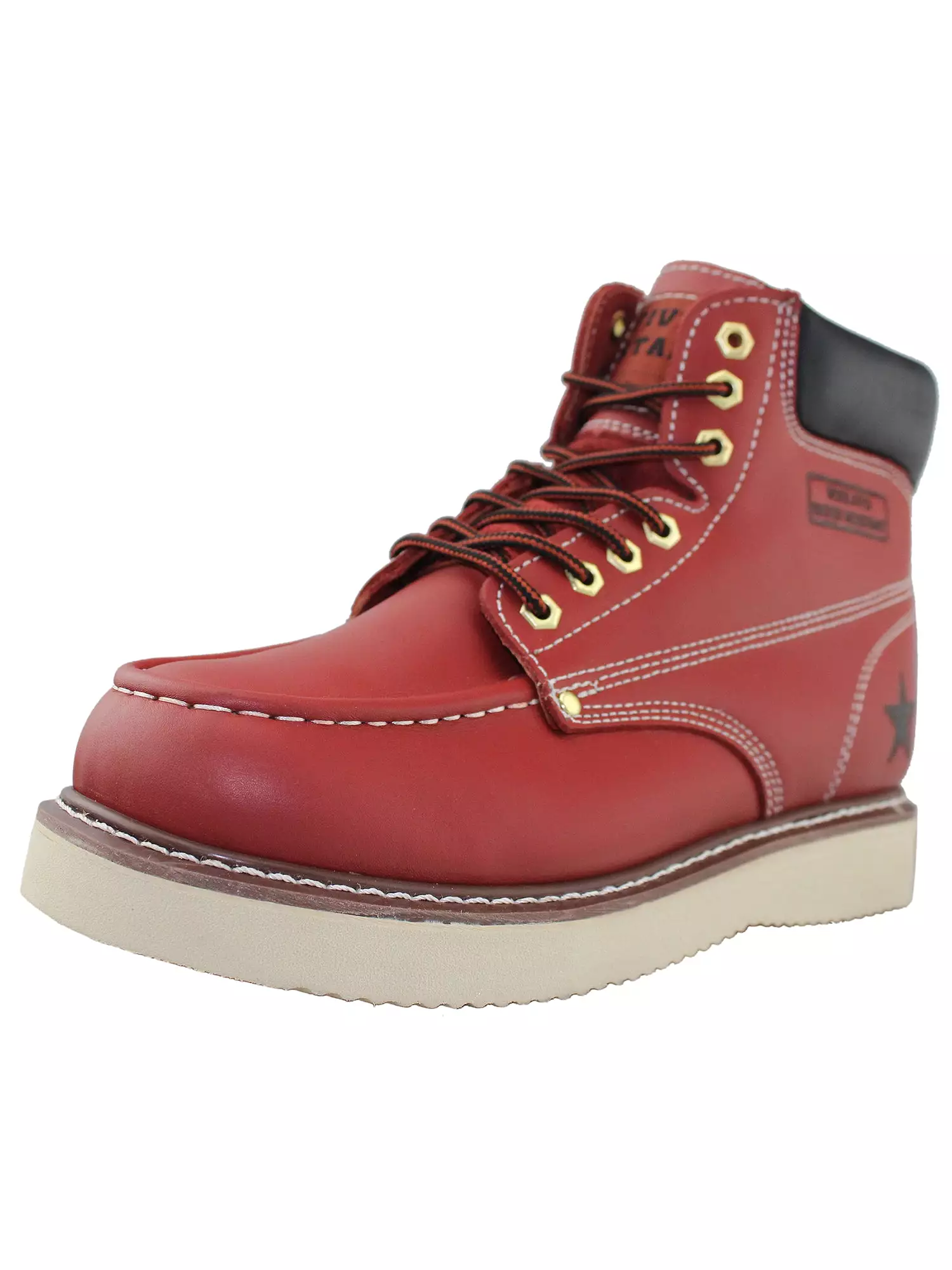 Fashionable Leather Work Boots for Men