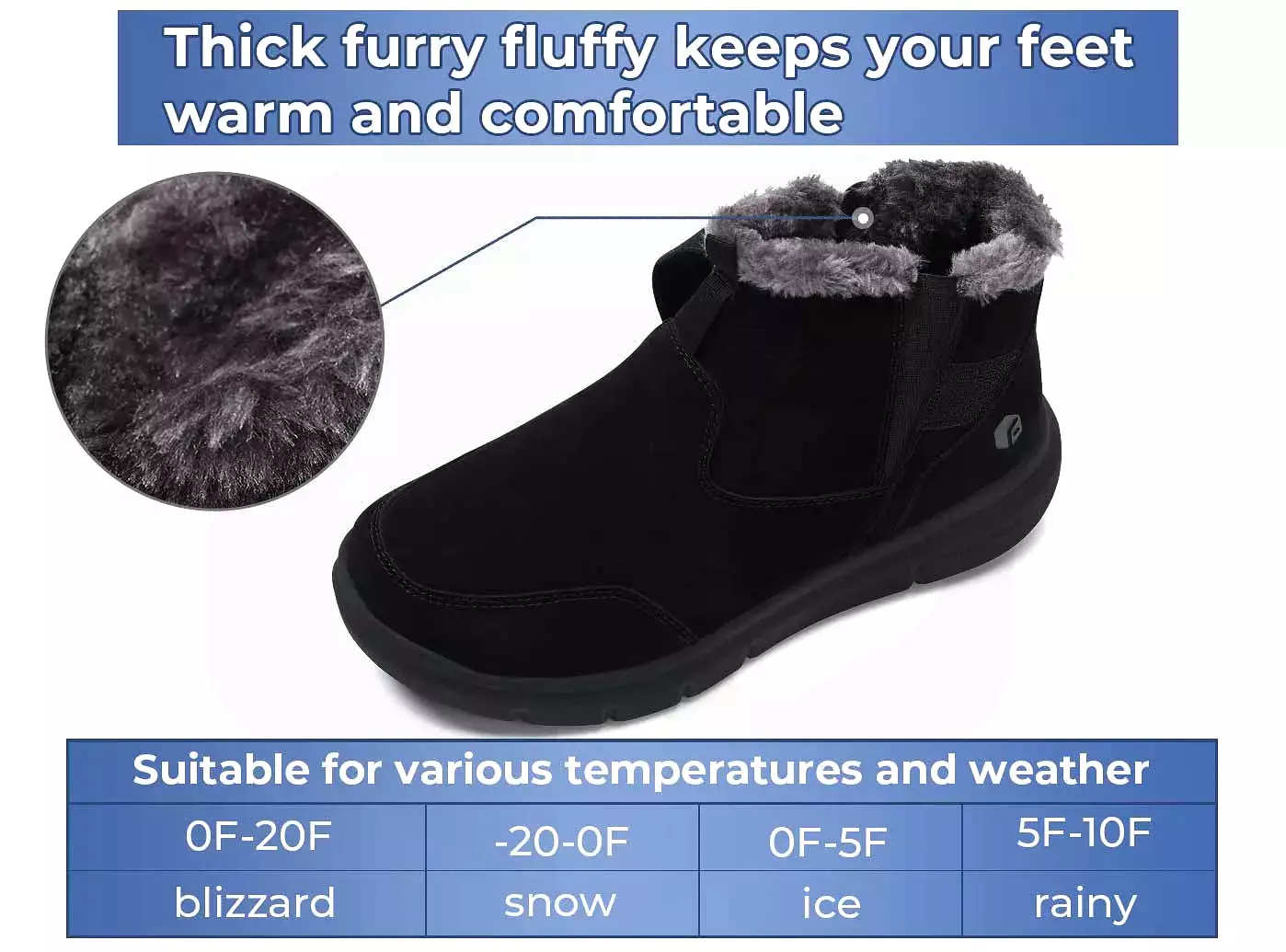 FitVille Men's Winter Boots - CozyCore V1