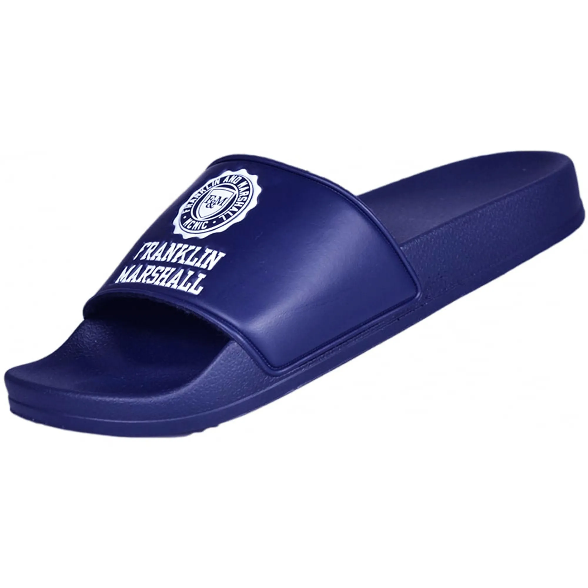 Franklin and Marshall Footwear Slip On Sliders Bluette