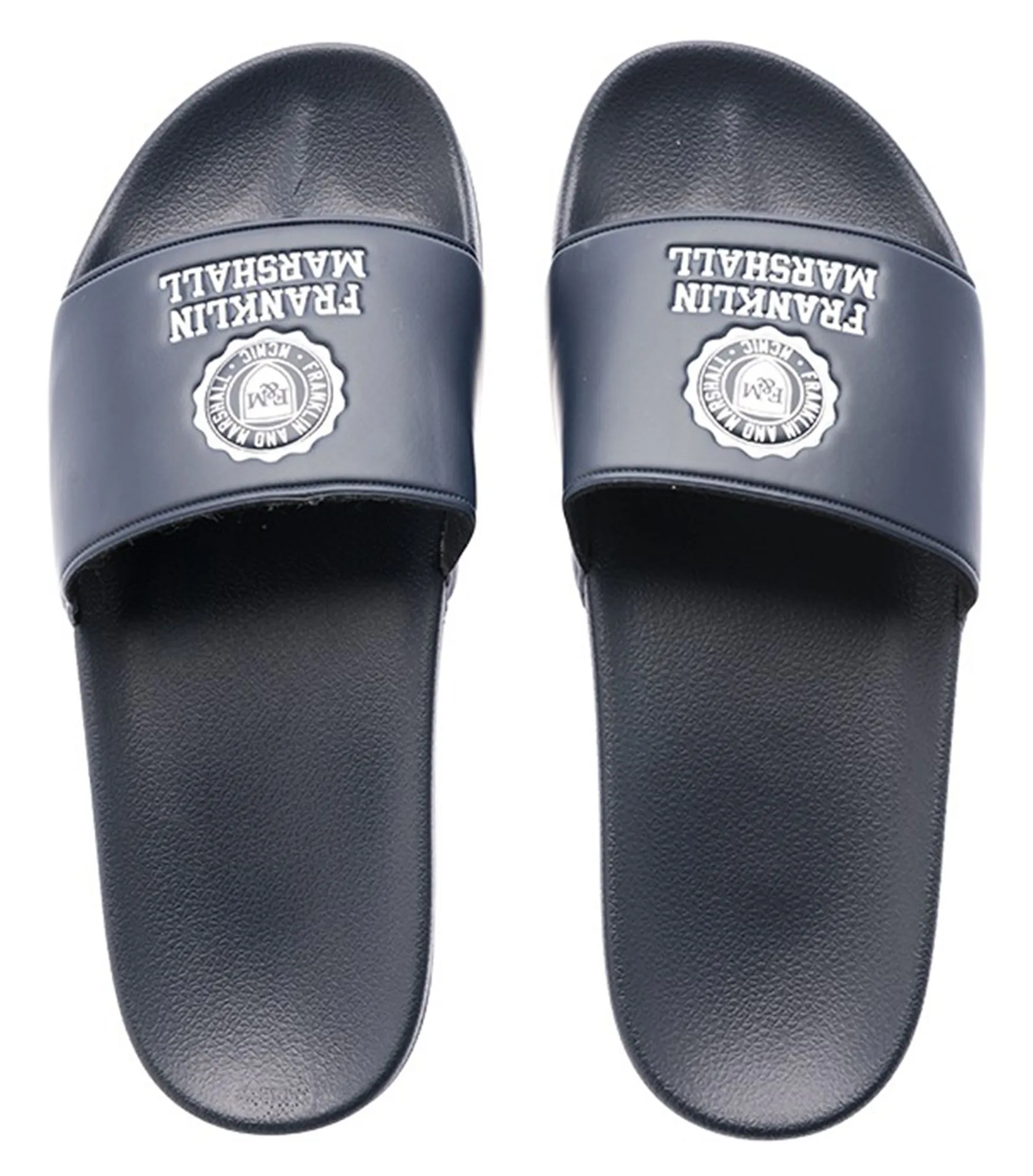 Franklin and Marshall Footwear Slip On Sliders Navy