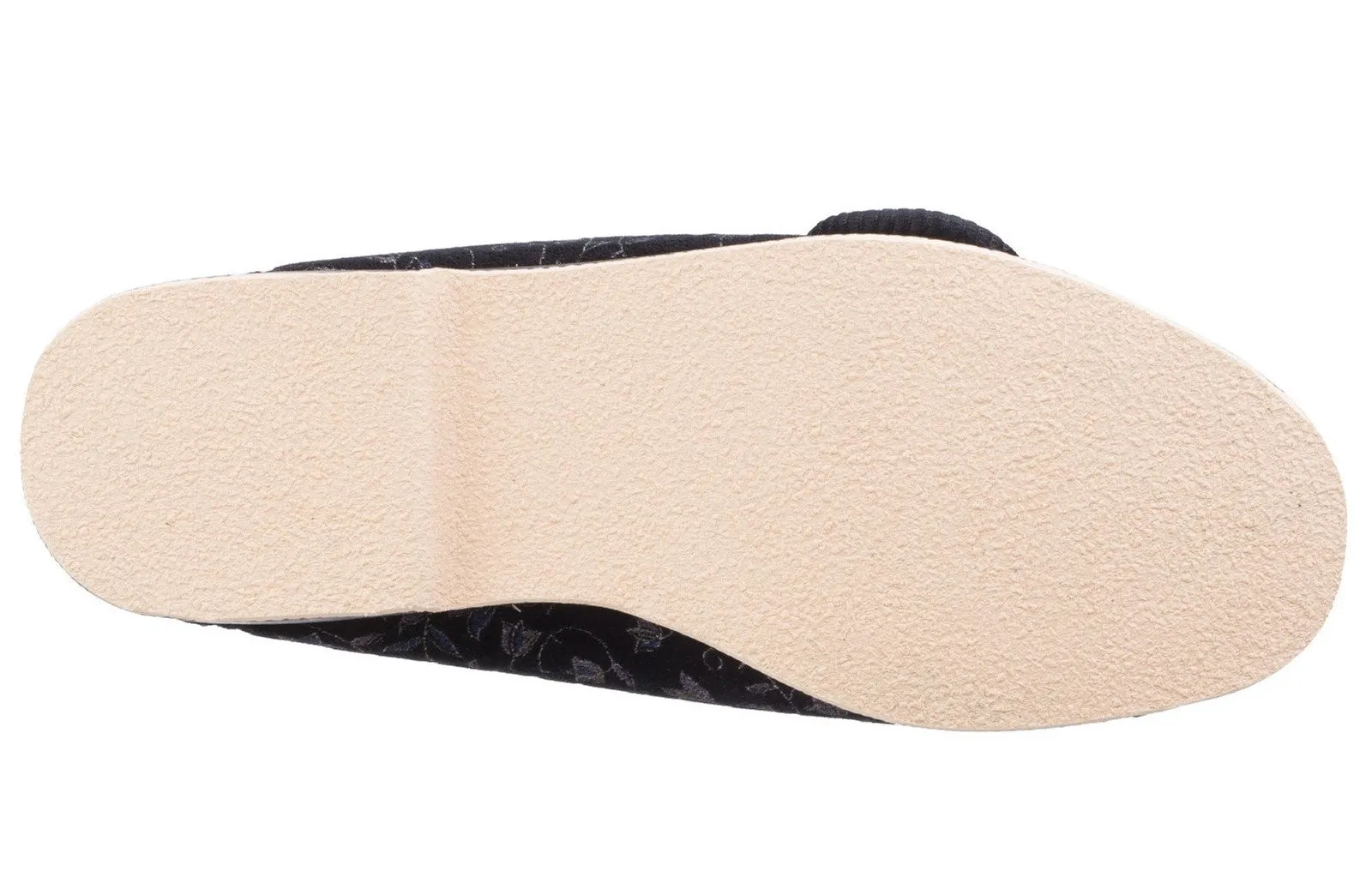 Genuine British Slippers (GBS) Nola - Wide Fit Touch Fastening Slipper