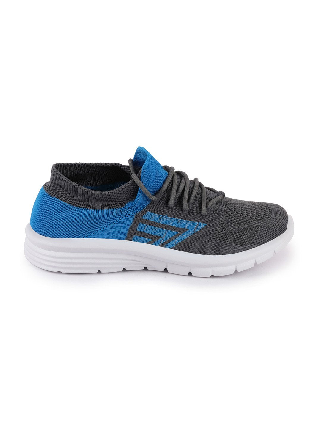 Grey Men's Lace-Up Running Shoes for Sports & Outdoors.