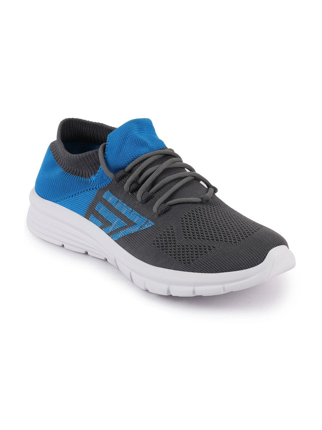 Grey Men's Lace-Up Running Shoes for Sports & Outdoors.