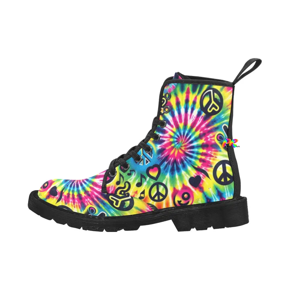 Happy Vibes Rave Boots for Women