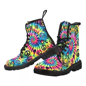 Happy Vibes Rave Boots for Women