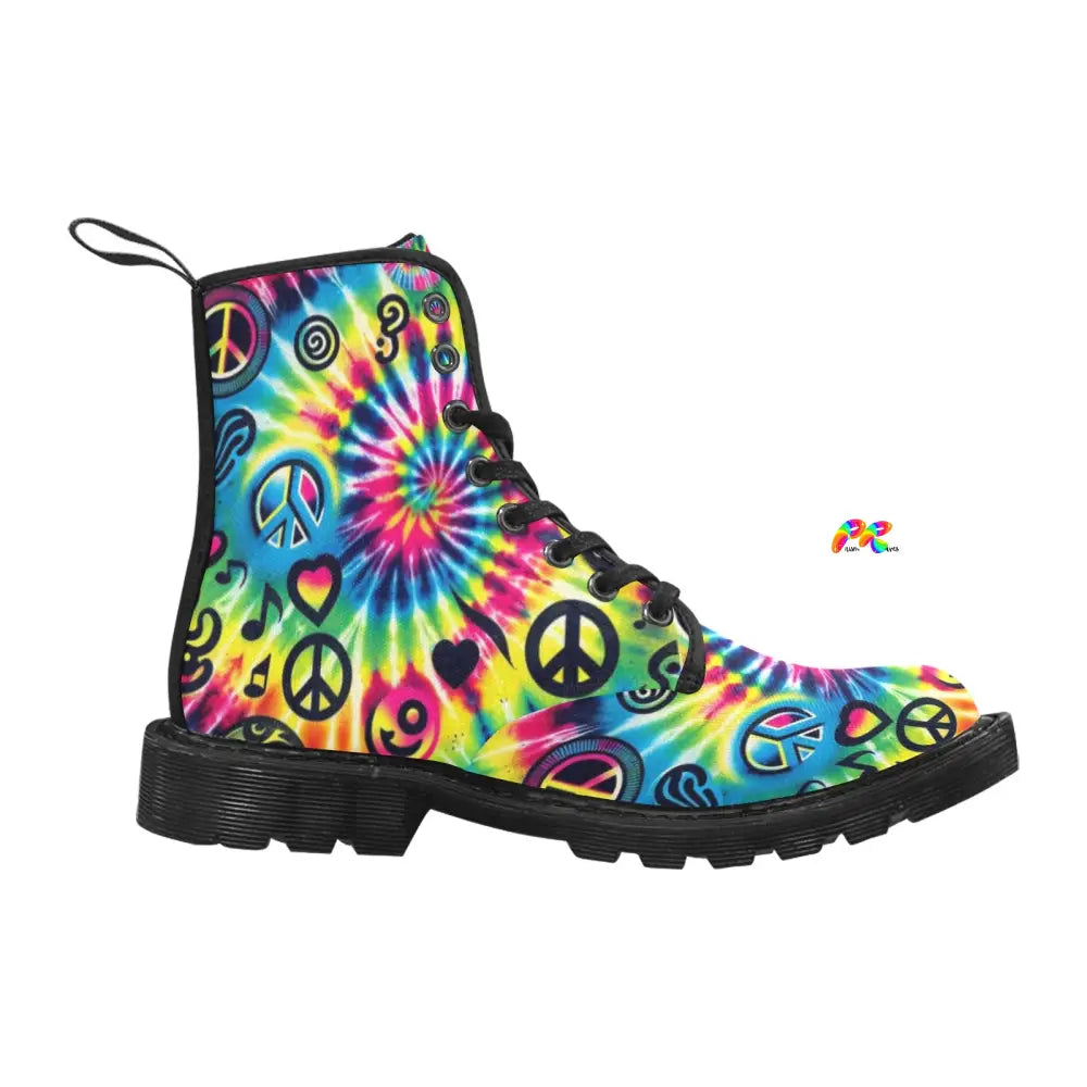 Happy Vibes Rave Boots for Women