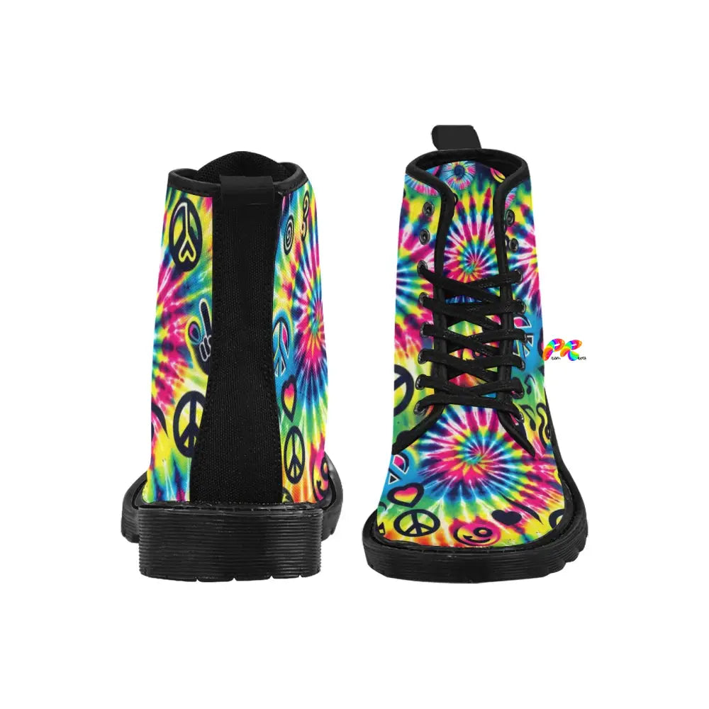 Happy Vibes Rave Boots for Women