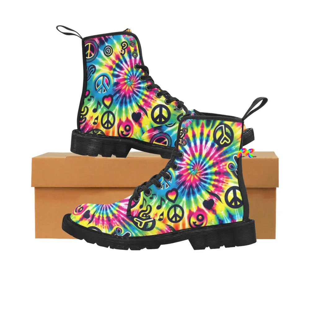 Happy Vibes Rave Boots for Women